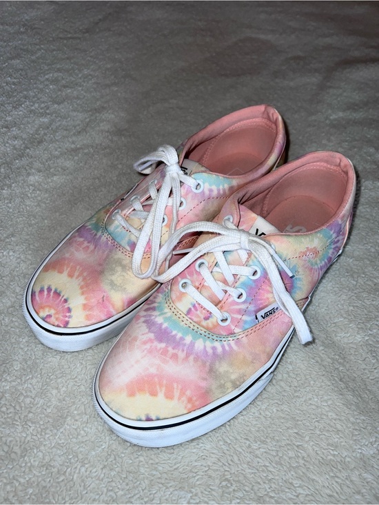 Vans Shoes - Vans Tie Dye Sneakers Pastel Pink Purple Yellow Canvas Low Tops